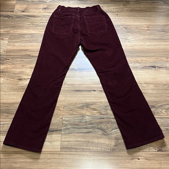 L.L. Bean Women’s Maroon Corduroy Trousers Sz 4R ( W25x L30) - Picture 4 of 8